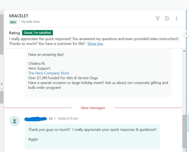 Quick response and prompt resolution